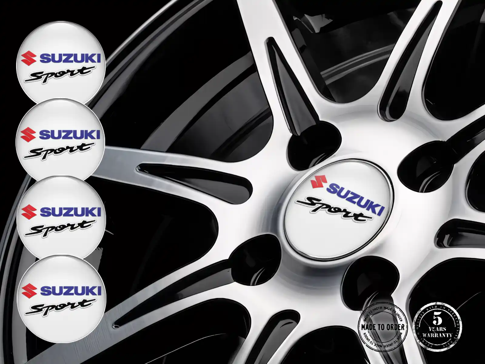 Suzuki Pegatina Silicona Marca Edición Calcomanías de Aro